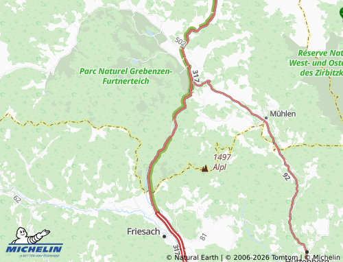 MICHELIN-Landkarte Wildbad Einöd - ViaMichelin