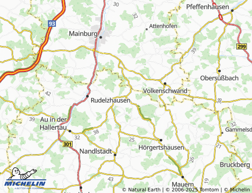 MICHELIN Hebrontshausen map - ViaMichelin