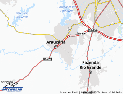MICHELIN Cachoeira map - ViaMichelin