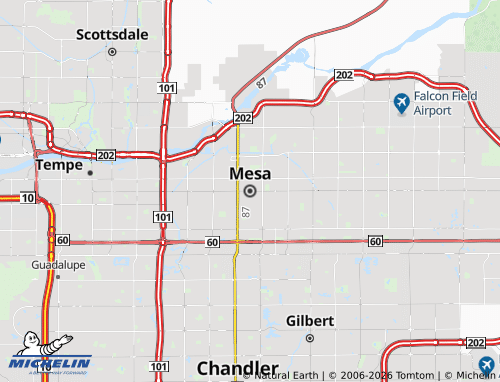 Mapa MICHELIN Mesa - ViaMichelin