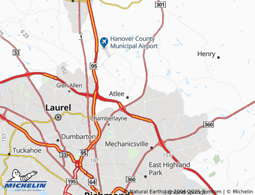 MICHELIN Atlee map - ViaMichelin