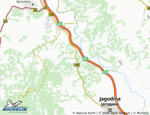 Mapa MICHELIN Bagrdan - ViaMichelin