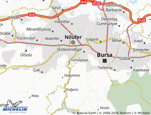 Mappa MICHELIN Odunluk - ViaMichelin