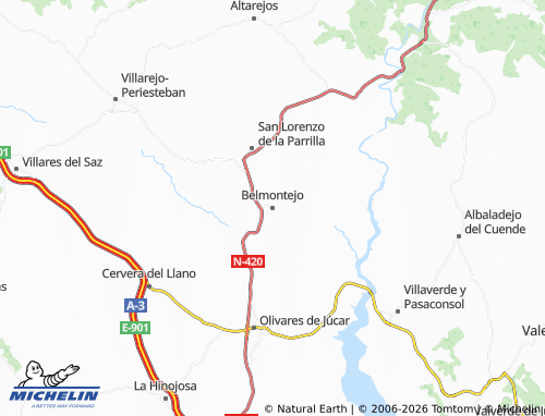 Kaart MICHELIN Belmontejo - ViaMichelin
