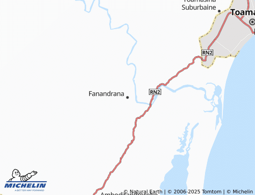 MICHELIN Fanandrana map - ViaMichelin