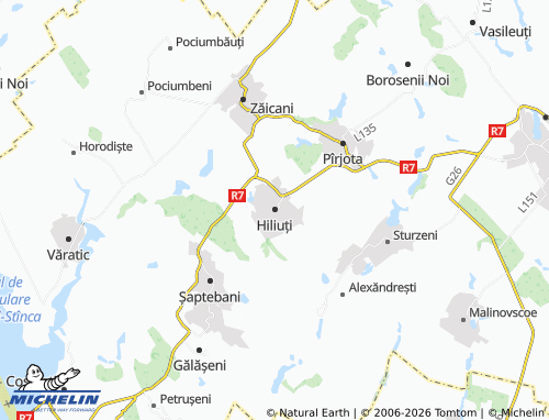 Mappa MICHELIN Hiliuți - ViaMichelin