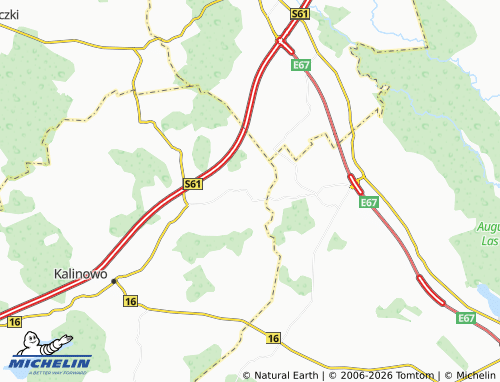 MICHELIN Turowo map - ViaMichelin