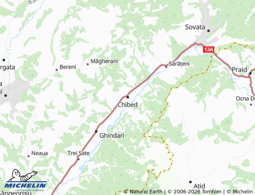 Carte MICHELIN Chibed - ViaMichelin