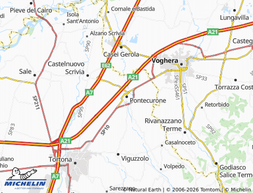 Mappa MICHELIN Pontecurone - ViaMichelin