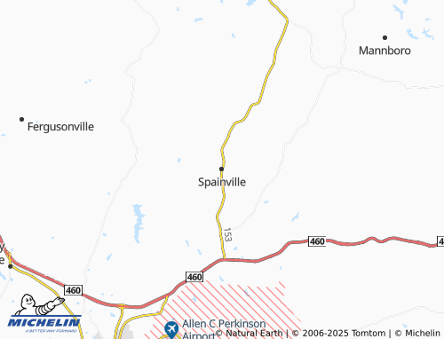 MICHELIN Spainville map - ViaMichelin