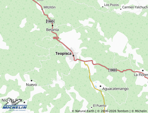 Mapa MICHELIN Ojo de Agua - ViaMichelin
