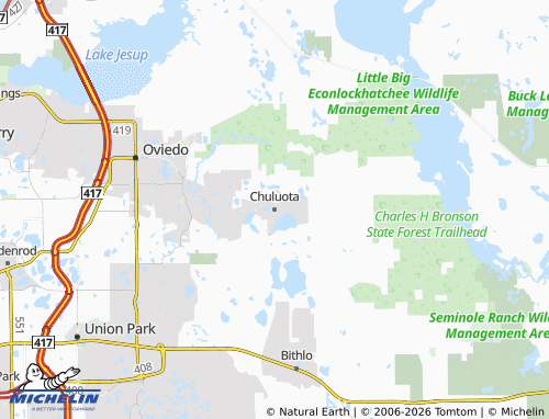 Carte MICHELIN Chuluota - ViaMichelin