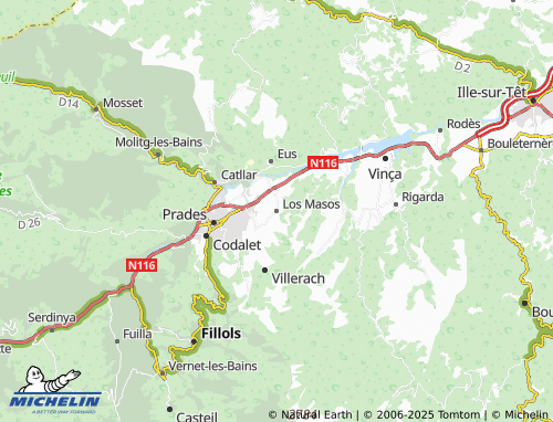 MICHELIN Los Masos map - ViaMichelin