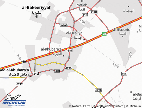 MICHELIN-Landkarte al-Wuroud - ViaMichelin