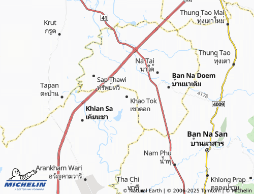MICHELIN Khao Tok map - ViaMichelin
