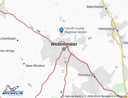 Carte MICHELIN Westminster - ViaMichelin