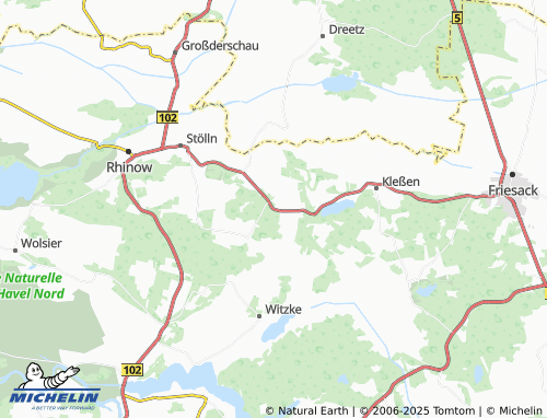 MICHELIN-Landkarte Ohnewitz - ViaMichelin