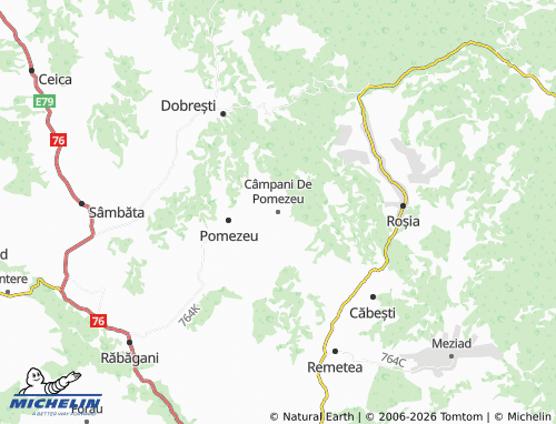 Mappa MICHELIN Câmpani De Pomezeu - ViaMichelin