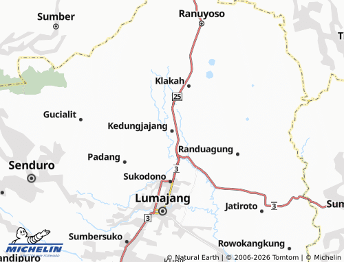 MICHELIN-Landkarte Kedungjajang - ViaMichelin