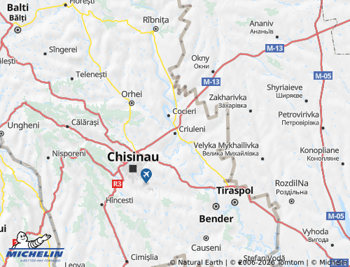 Kaart MICHELIN Criuleni - ViaMichelin