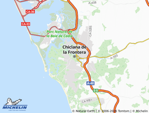 Mapa MICHELIN Chiclana de la Frontera - ViaMichelin