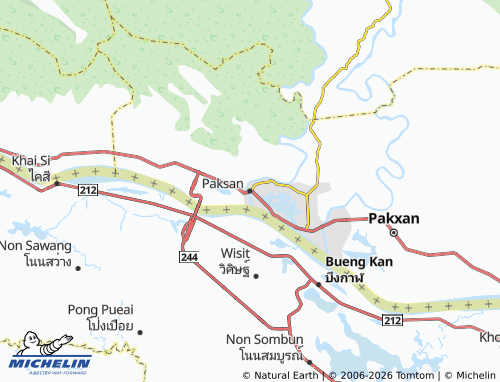 MICHELIN Paksan map - ViaMichelin