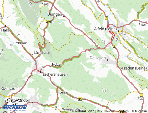 Carte MICHELIN Gemeindefreies Gebiet Grünenplan - ViaMichelin
