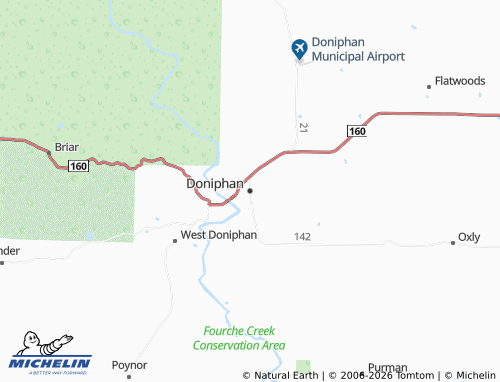 Mapa MICHELIN Doniphan - ViaMichelin