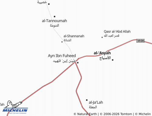 MICHELIN-Landkarte al-Nakheel - ViaMichelin