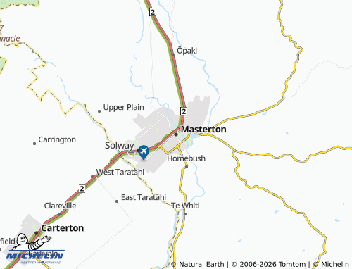 MICHELIN-Landkarte Masterton - ViaMichelin