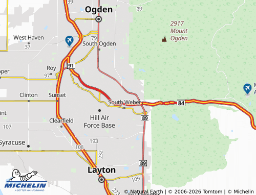 Carte MICHELIN Uintah - ViaMichelin
