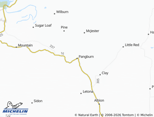 Mappa MICHELIN Pangburn - ViaMichelin
