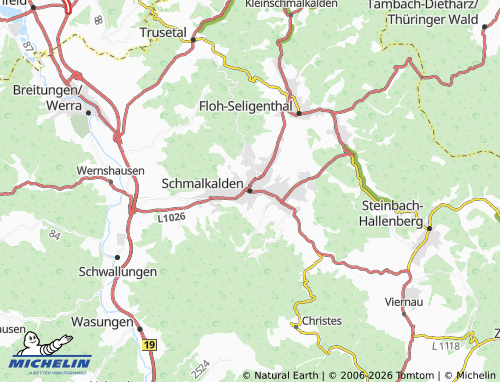 MICHELIN Schmalkalden map - ViaMichelin