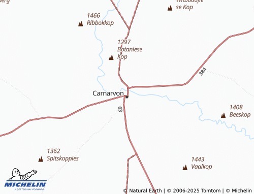 MICHELIN Carnarvon map - ViaMichelin