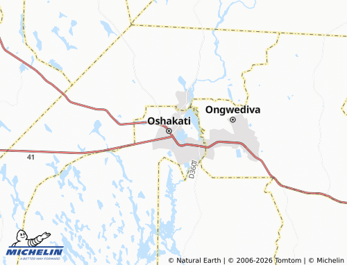 Mappa MICHELIN Oshakati Extension 4 - ViaMichelin
