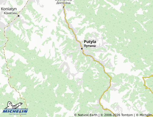 Mappa MICHELIN Ryzha - ViaMichelin