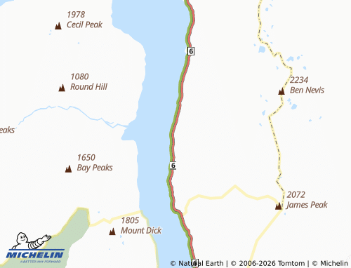 Mapa MICHELIN Devils Staircase - ViaMichelin
