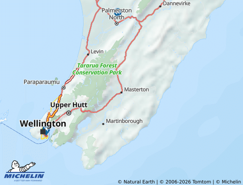 MICHELIN-Landkarte Masterton - ViaMichelin