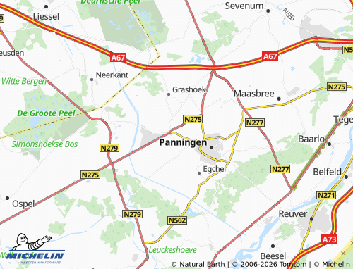 MICHELIN Beringe map - ViaMichelin