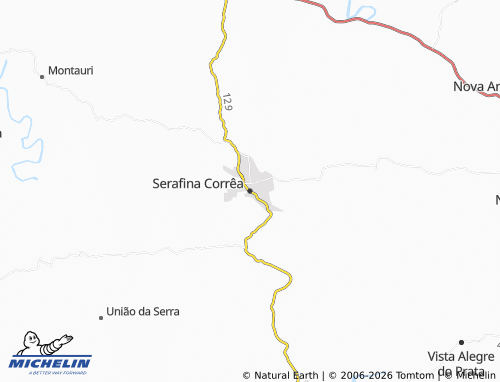 Mapa MICHELIN Serafina Corrêa - ViaMichelin