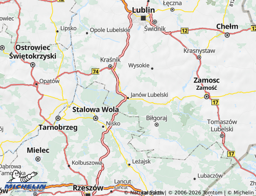 Carte MICHELIN Janowski - ViaMichelin