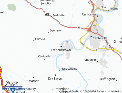Carte MICHELIN Fredericktown - ViaMichelin