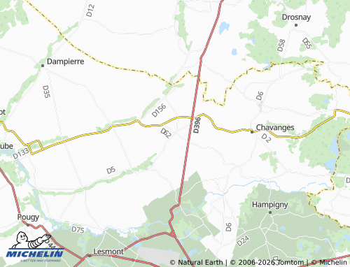 Mappa MICHELIN Pars-lès-Chavanges - ViaMichelin