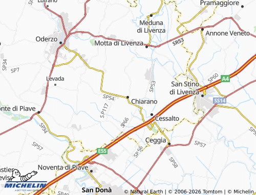 Mapa MICHELIN Chiarano - ViaMichelin