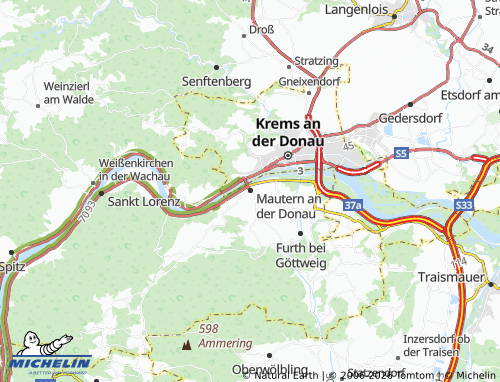 MICHELIN Mautern an der Donau map - ViaMichelin