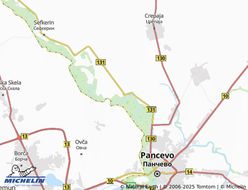 MICHELIN Jabuka map - ViaMichelin