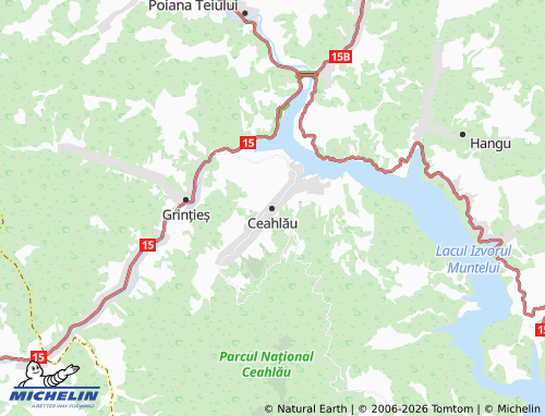 Mappa MICHELIN Ceahlău - ViaMichelin