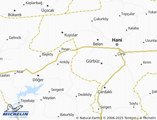 MICHELIN Süslü map - ViaMichelin