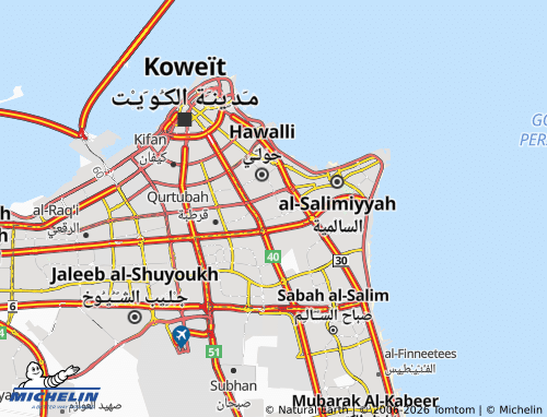 MICHELIN Jabriya map - ViaMichelin