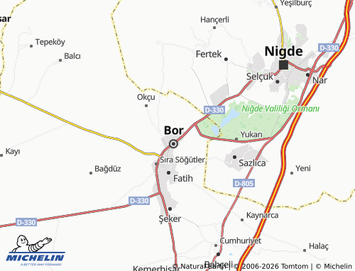 MICHELIN Ahmet Kuddusi map - ViaMichelin
